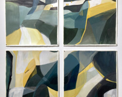 Boulderfield (1-4) - Acrylic and pencil on paper 570 x 770mm $375 each. 1 and 3 SOLD