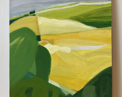 Ditchling - Acrylic on board 300 x 600mm $475