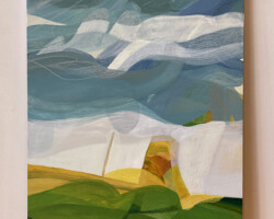 South Coast Path - Acrylic on board 300 x 600mm - SOLD