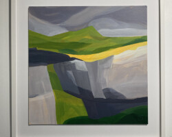 The Edge I - Acrylic on card 810 x 810mm framed $995