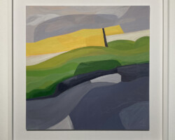 The Edge 2 - Acrylic on card 810 x 810mm framed $995