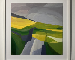 The Edge 3 - Acrylic on card 810 x 810mm framed - SOLD