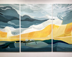 Waimea - Acrylic on board triptych - 3600 x 1800mm $5750